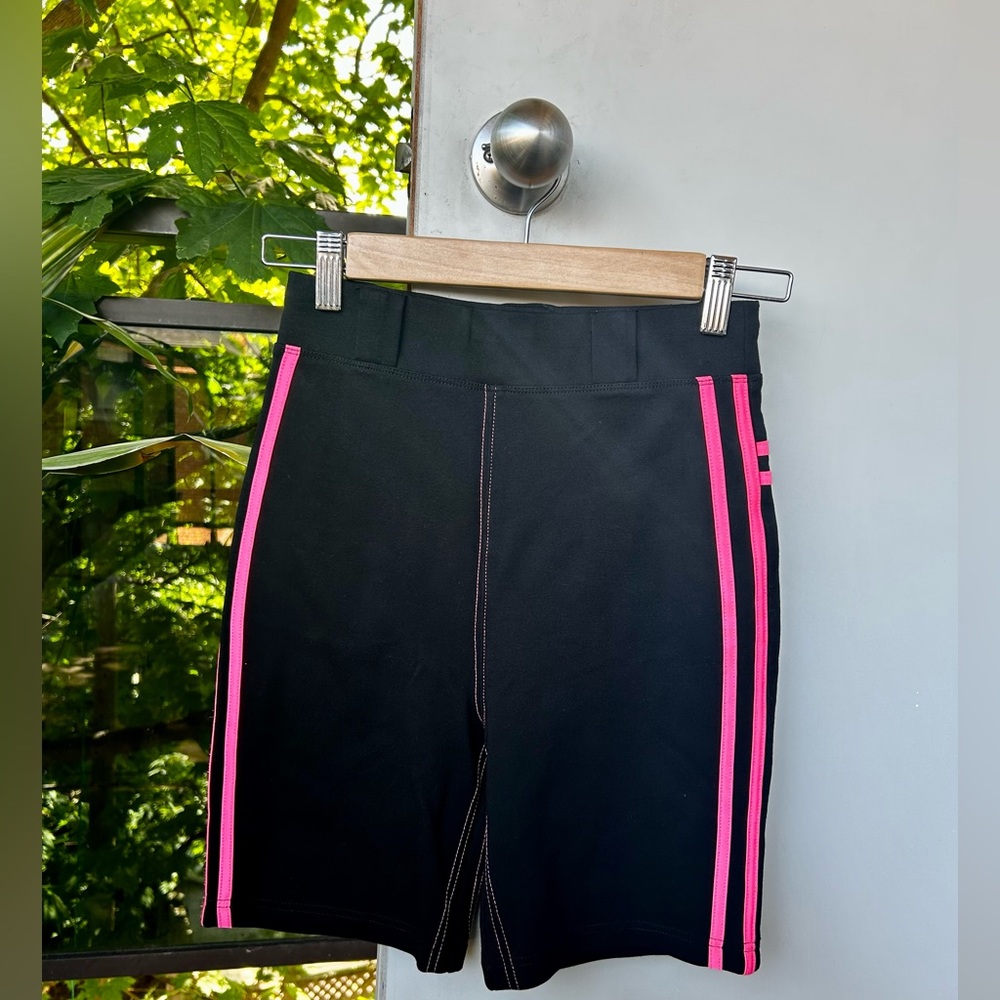 I.AM.GIA shorts.High rise.Designed to compliment hips & behind.Black & neon.